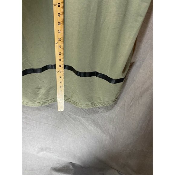 Puma EVO Shirt Adult XXL Green Black Striped Pullover Short Sleeve Tee Mens - Picture 8 of 9